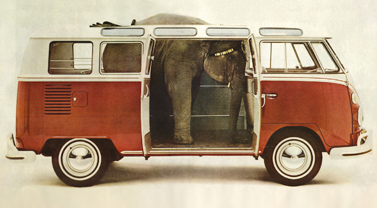 Die kreativste VW-Bulli-Werbung – Teil 1: Von Bohnen und Elefanten