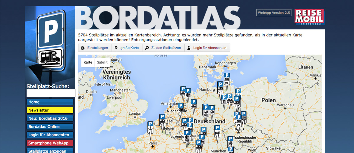 Screenshot Bordatlas
