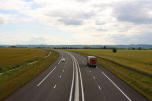 Eine Autobahn durch Frankreich