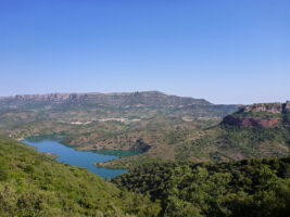 Blick auf die Landschaft Siurana, Spanien