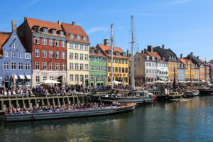 Nyhavn in Kopenhagen, Dänemark