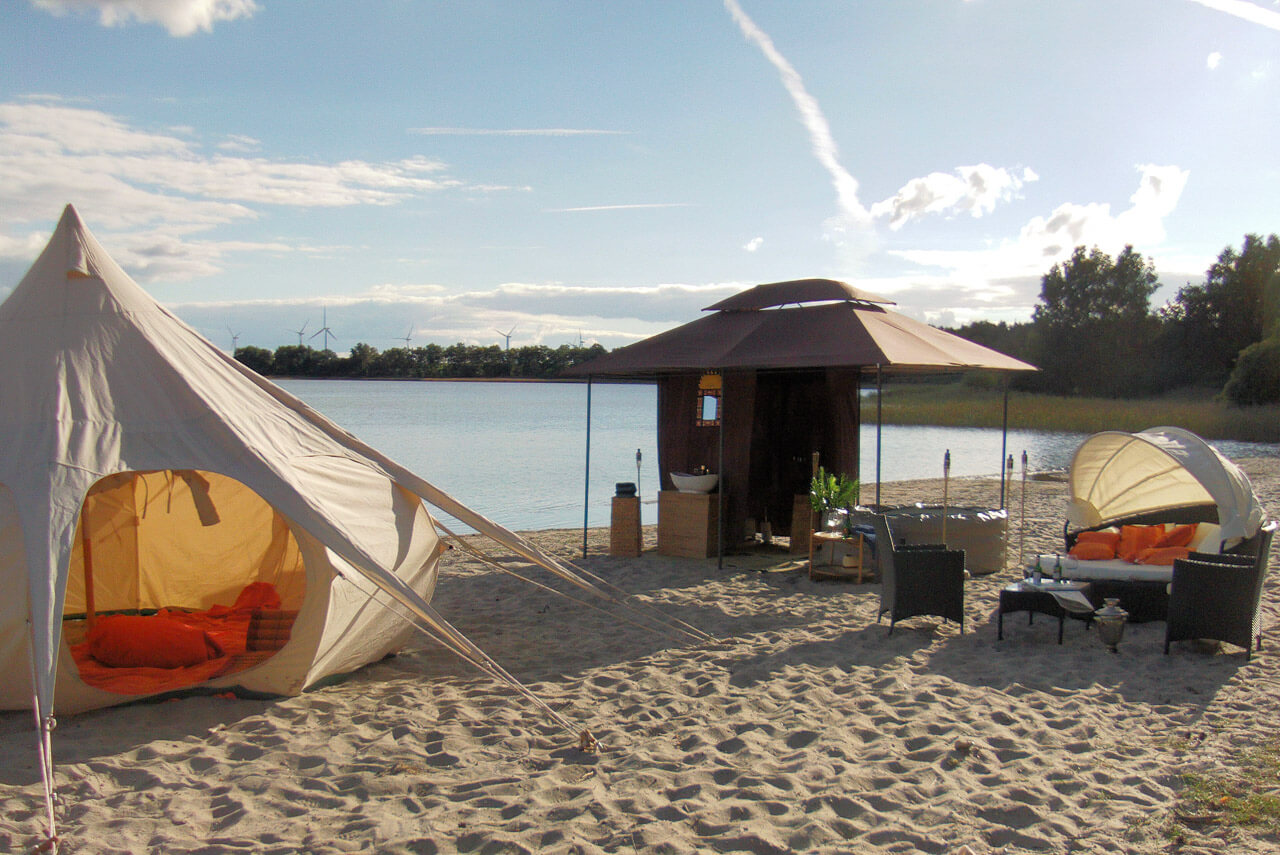 Unglaublich schön und luxuriös: 15 Glamping-Unterkünfte in Deutschland 37 Glampingunterkunft am Strand in Mecklenburg Vorpommern - www.abenteuer-in-mecklenburg-vorpommern de