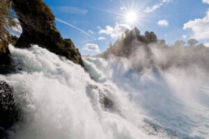 Blick auf den Rheinfall in Schaffhausen