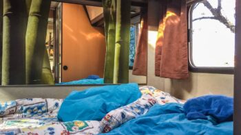 Unser Bett im ClouLiner