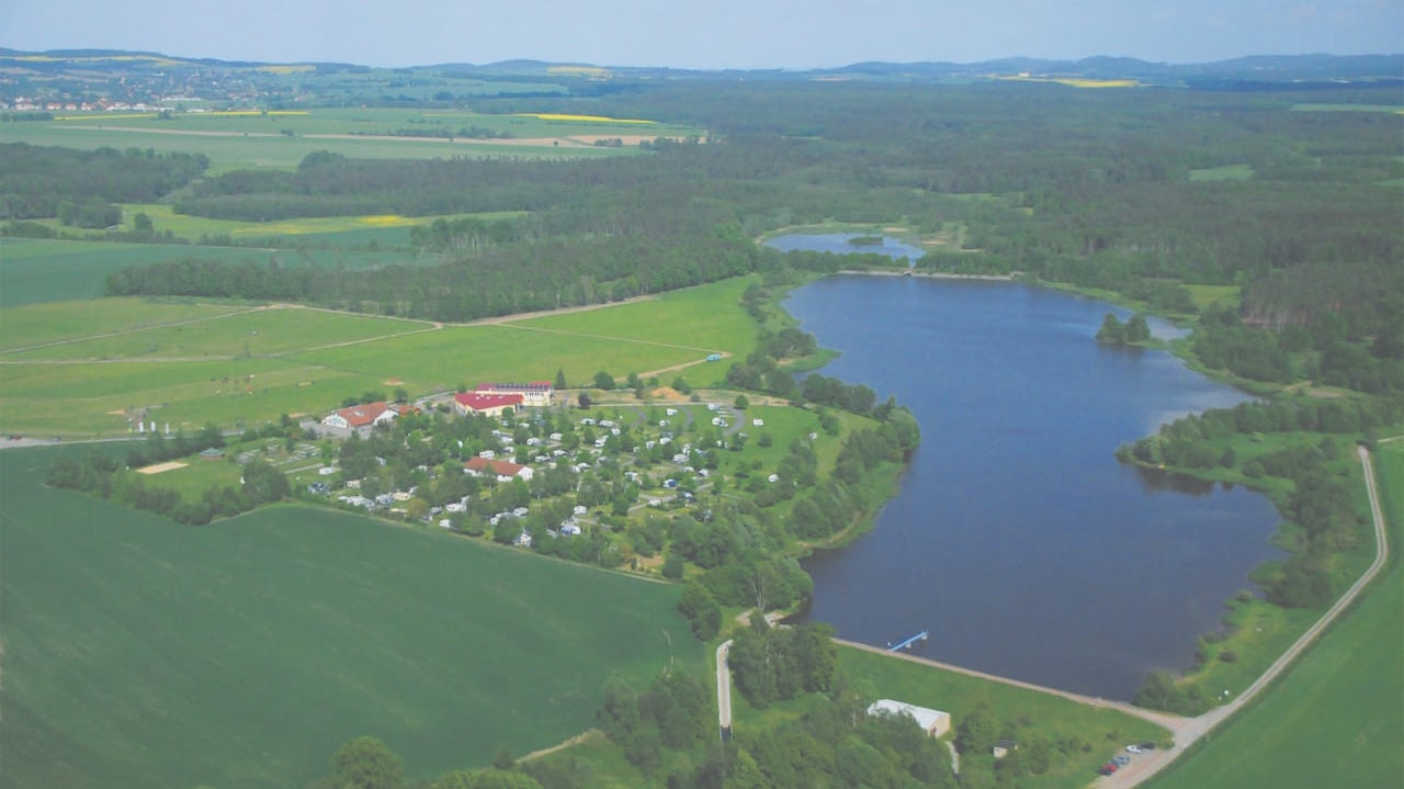 Vogelperspektive Luxusoase Luxuscampingplatz Deutschland