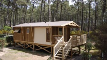 Hütte auf dem Wohnmobile auf dem Airotel Club Marina Landes