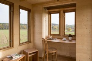 Wohnraum im Bock-Tiny House