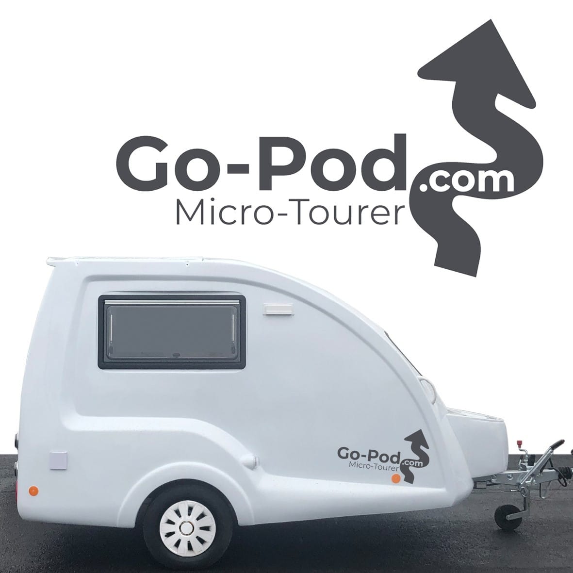 Mini-Wohnwagen Go Pod Werbung