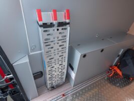 Rampe für Motorräder im Van
