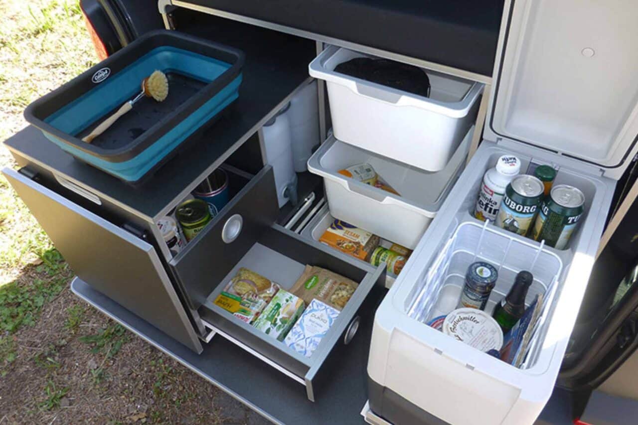 Die Reimo Campingbox ist ein wahres Platzwunder. © Reimo Reisemobil-Center GmbH