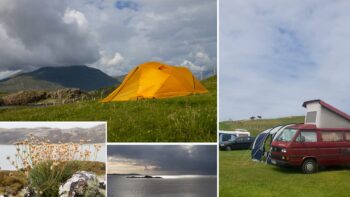 Campingplatz in Connemara in Irland