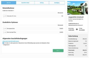 Zusatzoptionen beim Campingplatz buchen
