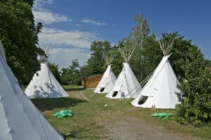 Tipis auf KNAUS Campingpark in Bad Dürkheim an der Deutschen Weinstrasse