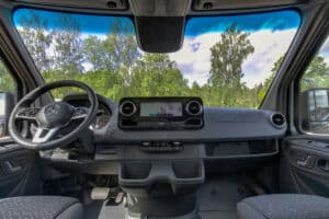 Fahrerkabine des Kabe Van