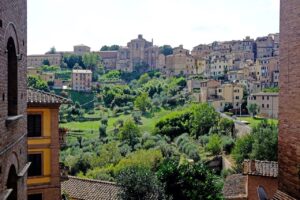 Ausblick auf Siena bei einem Italienurlaub