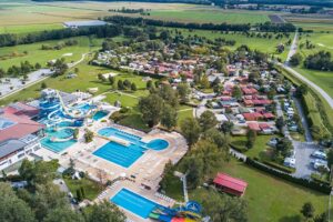 Camping Terme 3000 Campingplatz aus der Vogelperspektive