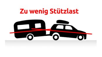 Neues Zugfahrzeug für den Wohnwagen? Das solltest du bei der Auswahl beachten! 3 Stützlast zu niedrig