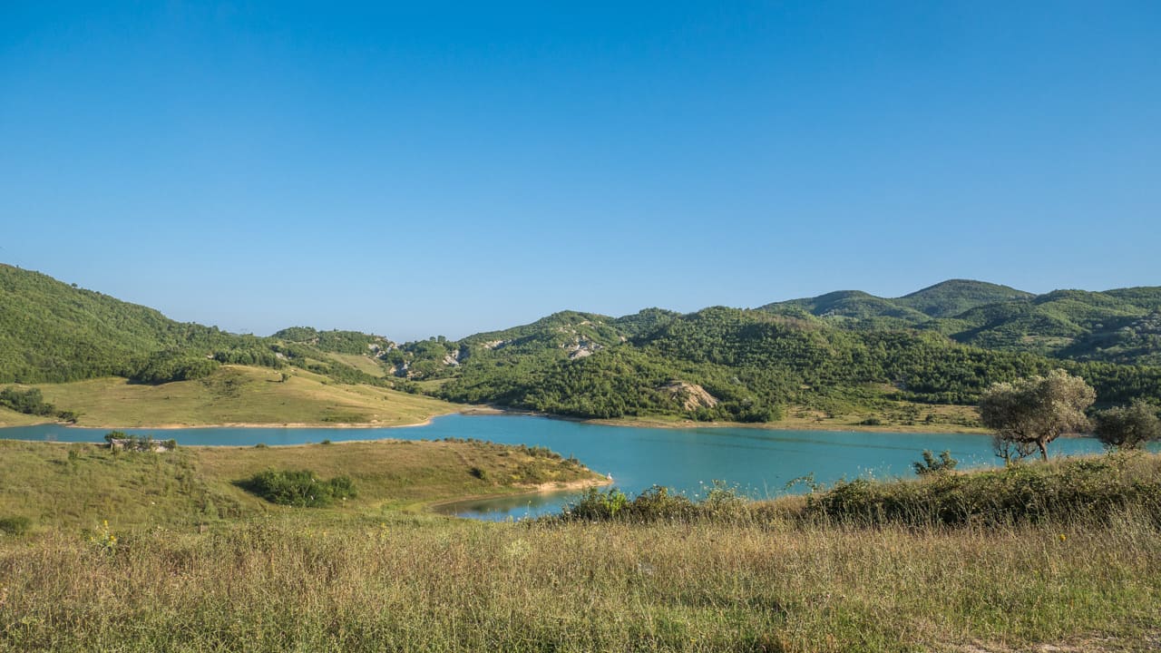 Albanien See Natur Camping