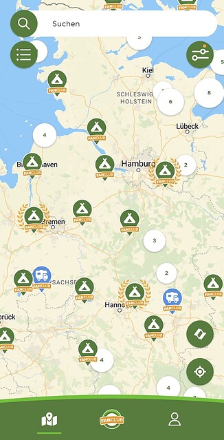 camping.info app startseite fanclub