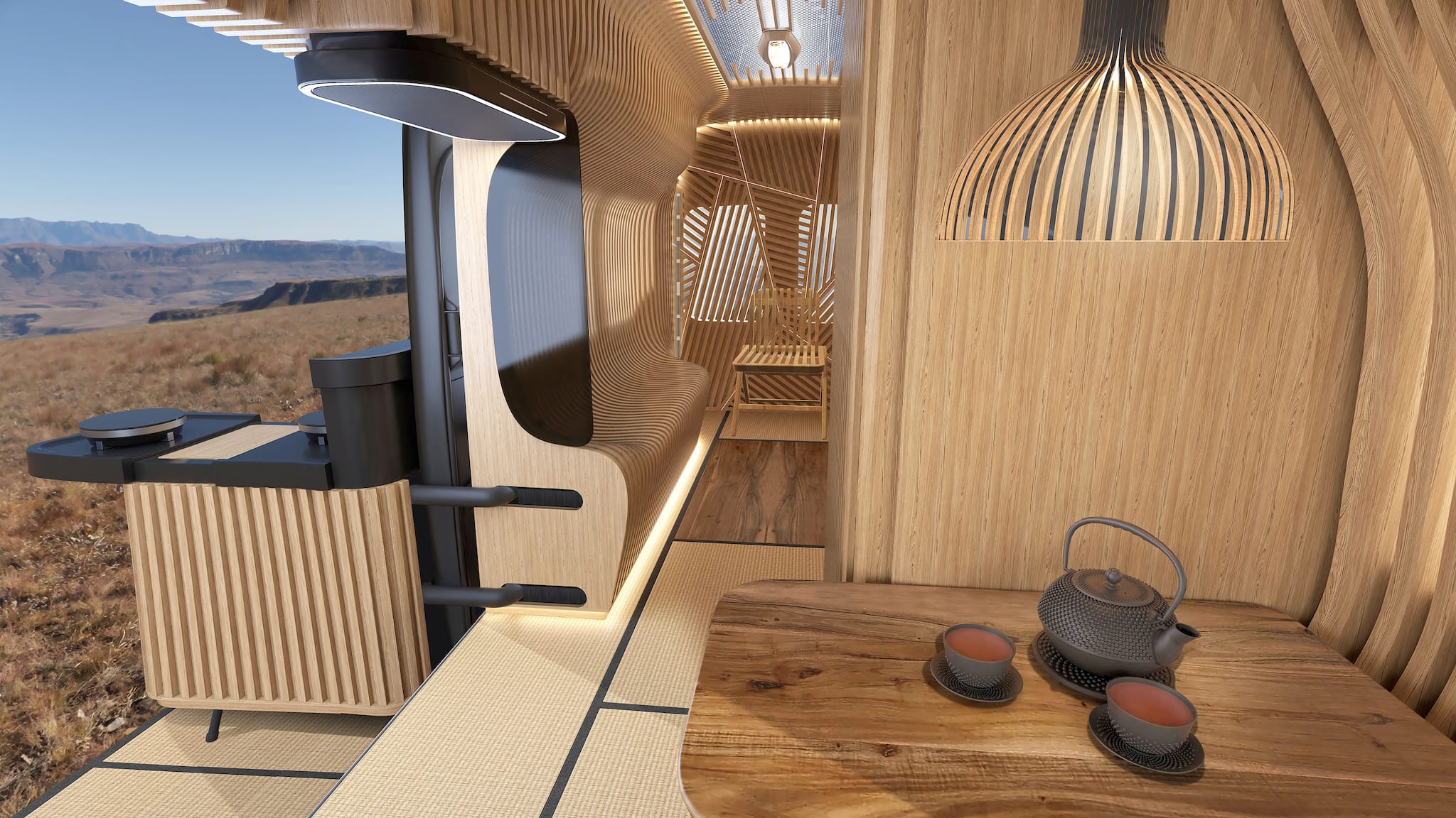 Alpine Cross Cabin Concept Van Küchenelement