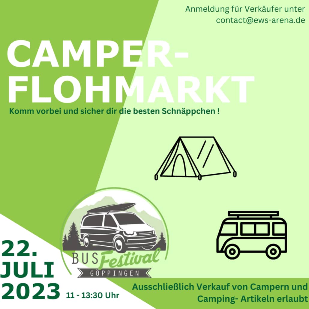 BUS Festival Göppingen: Unterhaltung mit Live-Musik, Flohmarkt für Camper und zahlreichen Ausstellern 2 BUS Festival Göppingen Camper-Flohmarkt