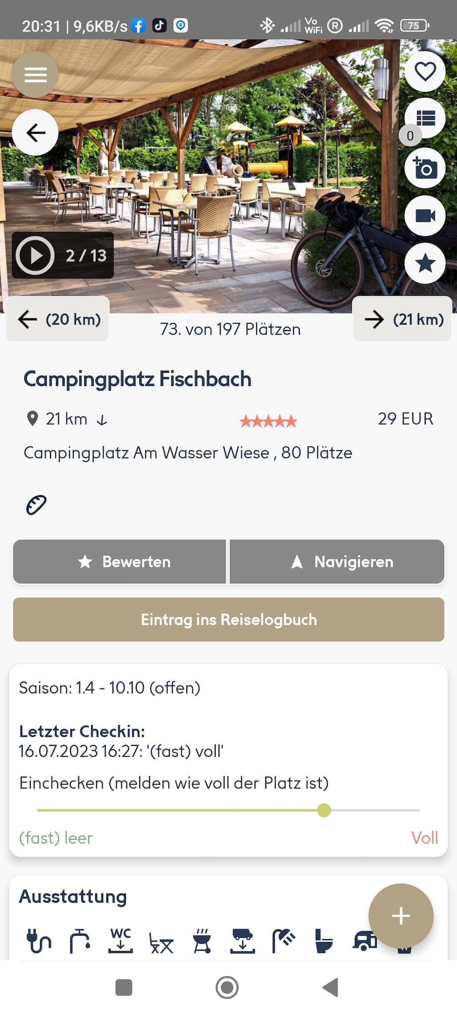 Camping Apps - camping-app.eu Stellplatzbeschreibung