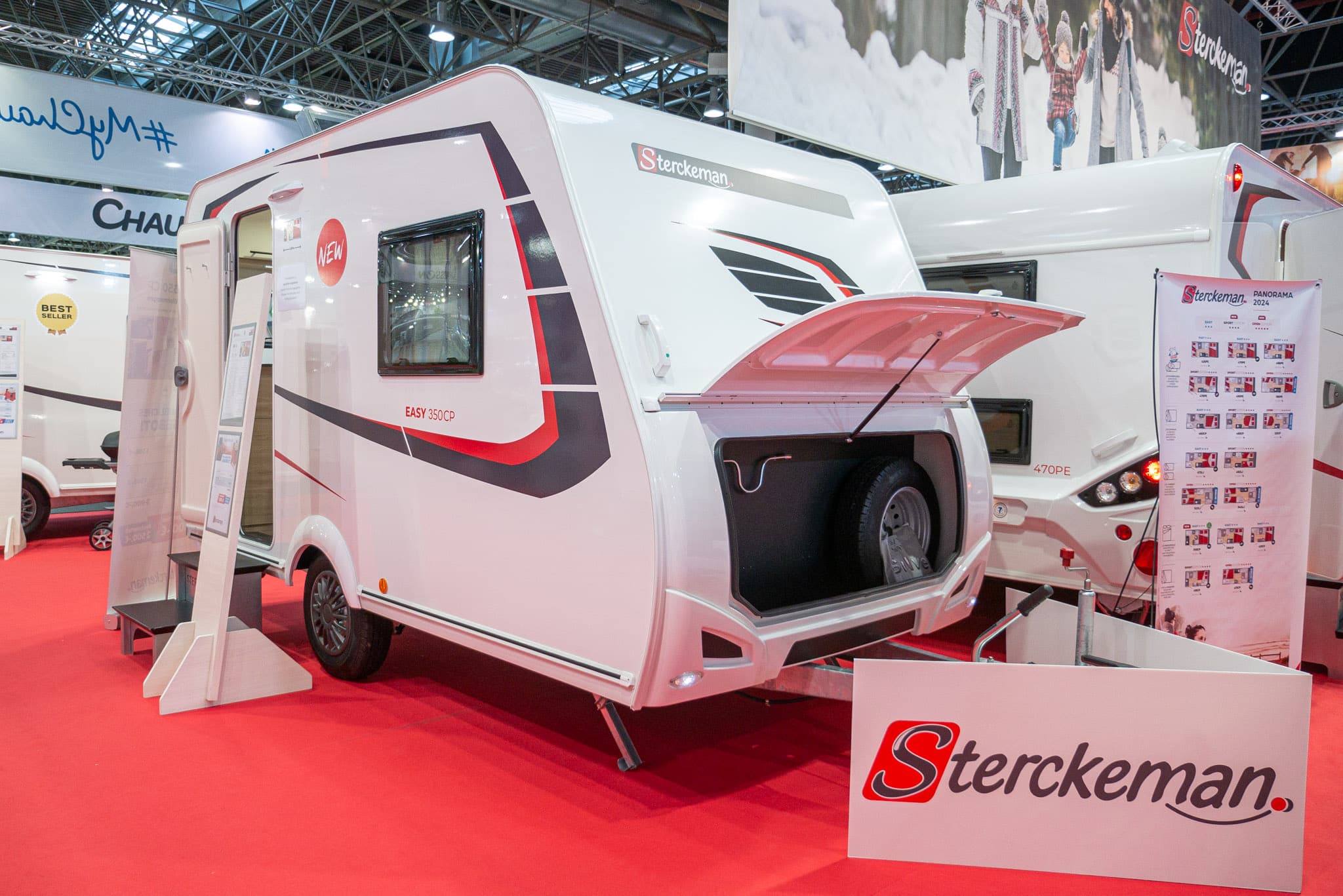 Sterckeman Easy 350 CP (2024): Mini-Wohnwagen mit 3,5 m Innenlänge und flexibler Bettkonfiguration – 360°-Tour!