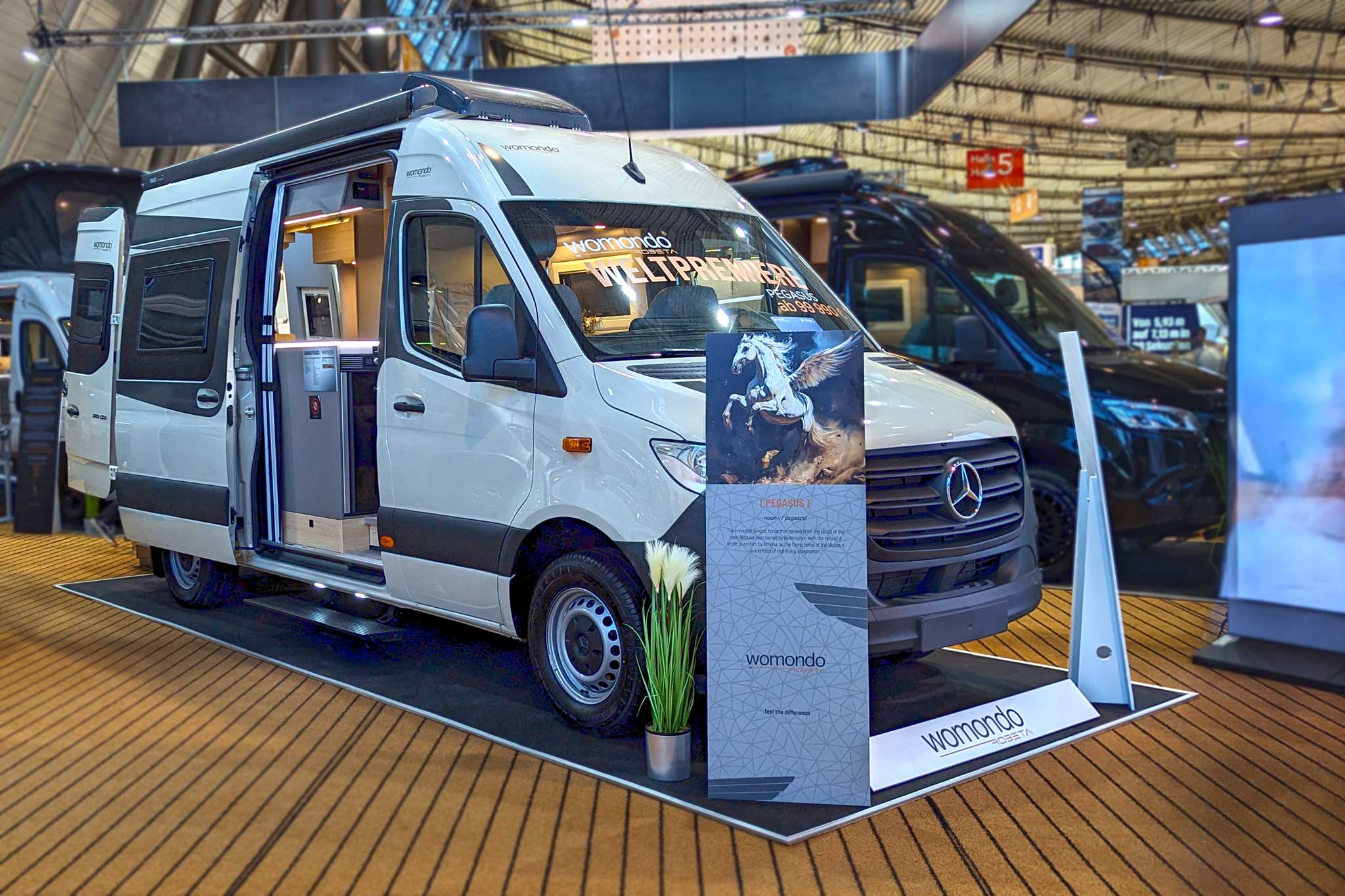 Kastenwagen-Highlights 2024: Robeta Womondo Pegasus – Luxuriöses Reisen im 6 m-Sprinter mit Querbett