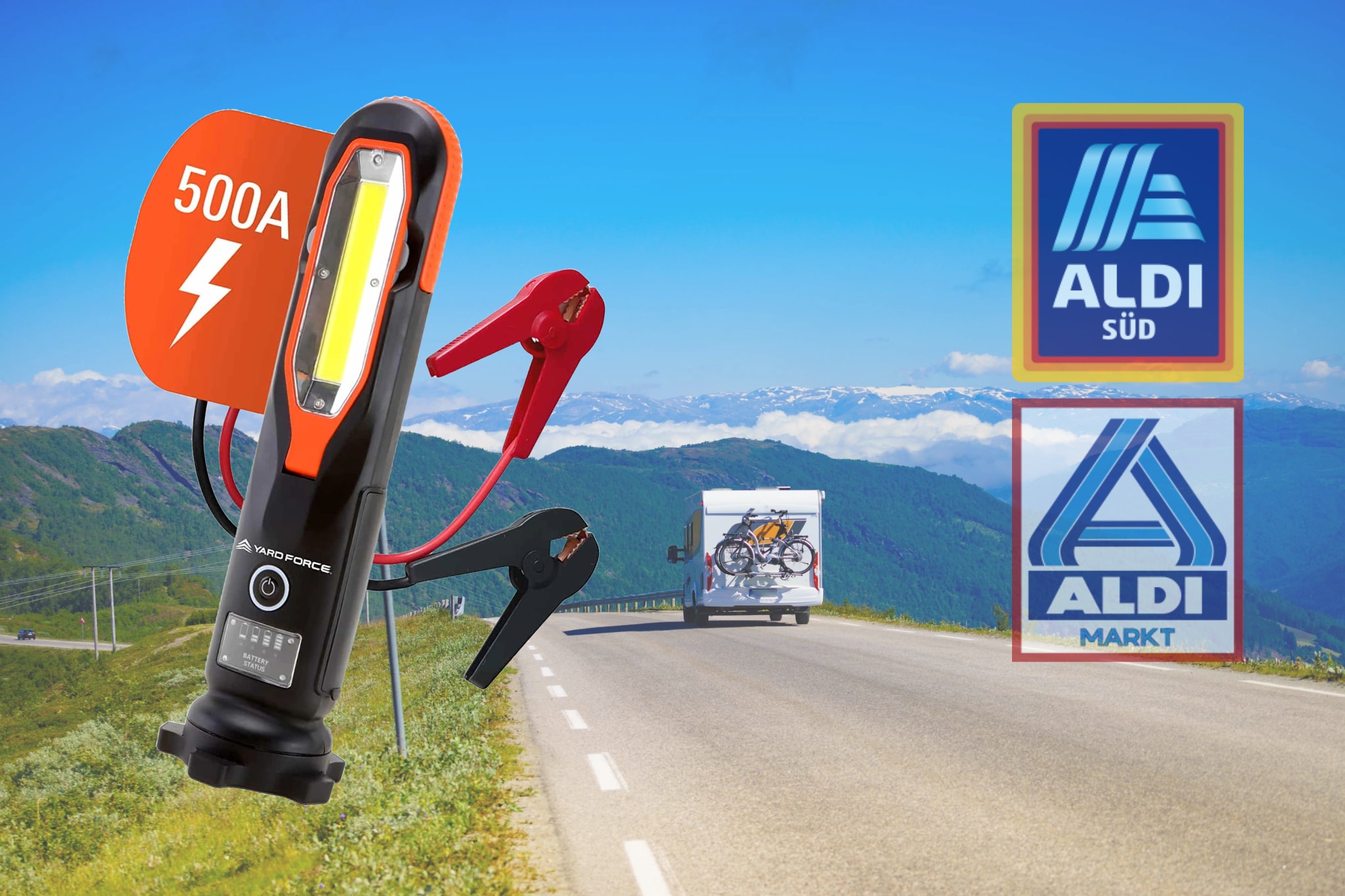 Schnäppchen bei ALDI: 3-in-1 Akku-Starthilfe zum Spitzenpreis – perfekt fürs Camping!