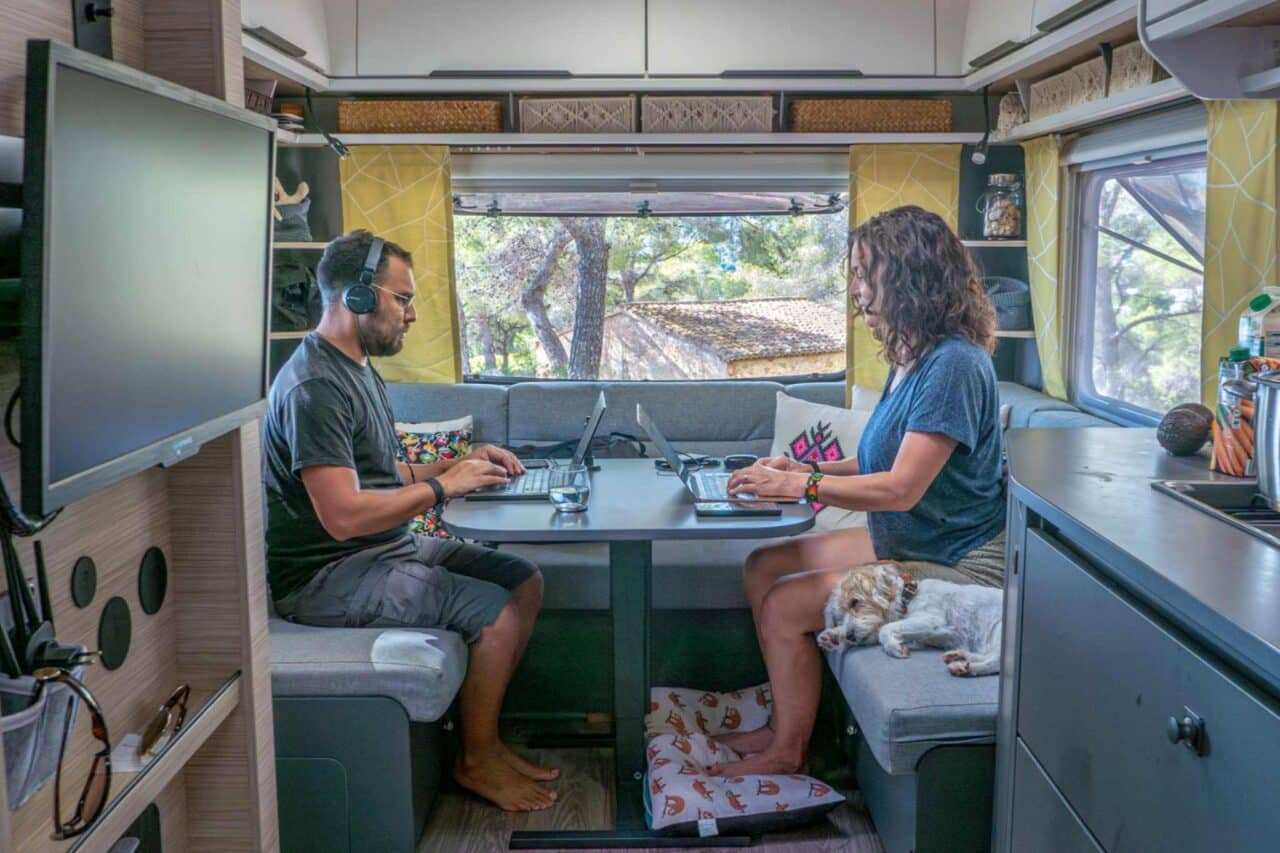 Home Office auf dem Campingplatz - Camperstyle