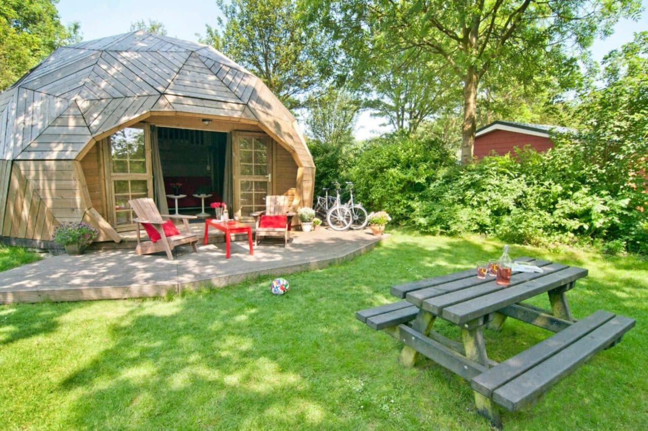 Camping Niederlande Mietunterkünfte Camping Delftse Hout_Holz