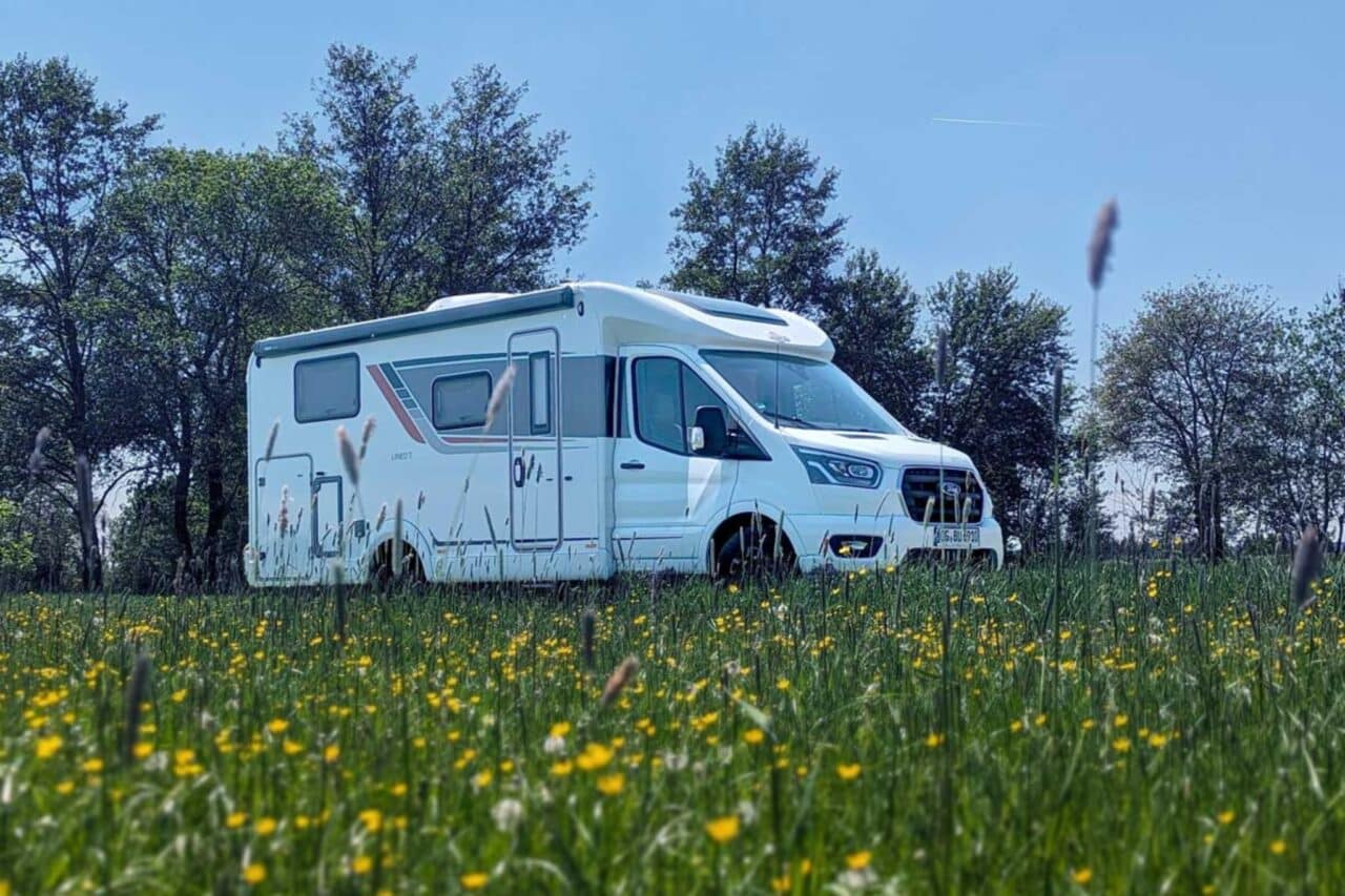 Bürstner Lineo T 690 G auf einer Wiese