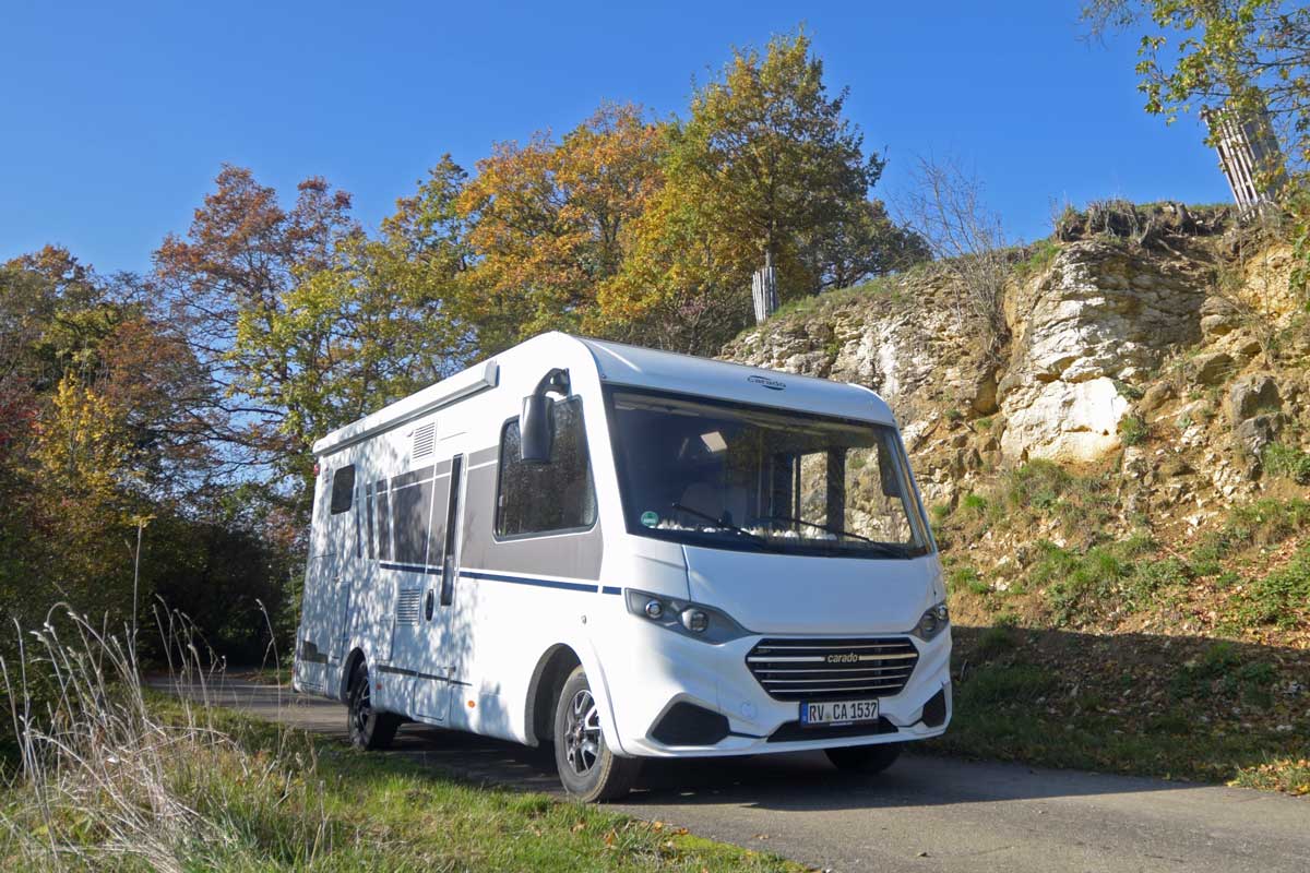 Carado I338 pro+ im Camperstyle-Langzeittest: kompakter Integrierter für Allzeit-Camper und Familien 15 Das Chassis fügt sich elegant um die Bereifung des Fiat-Ducato-Basisfahrzeugs