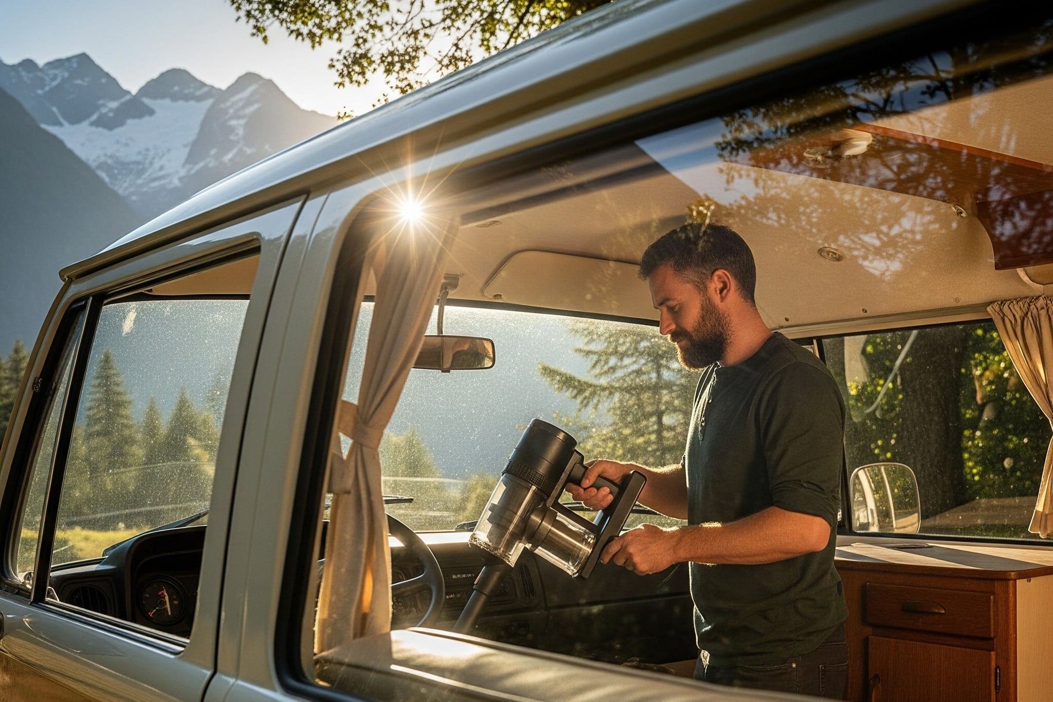 Sauberkeit im Camper: Starke Akku-Staubsauger bei ALDI im Angebot