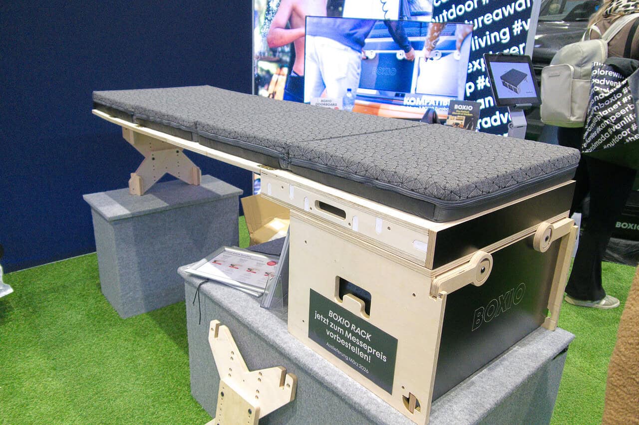 BOXIO Rack auf der REISEN & CARAVANING Hamburg 2026