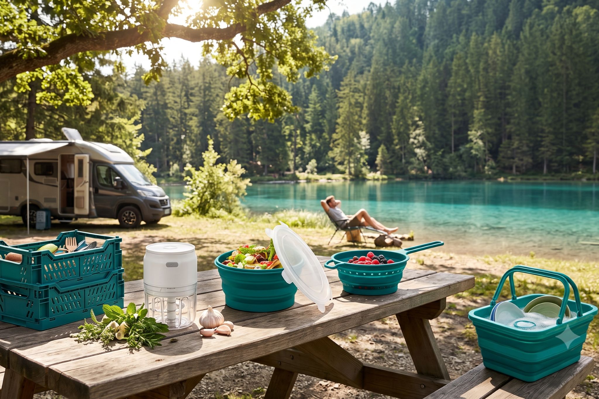 Praktische Küchengadgets bei Tchibo: Platzsparend, leicht und faltbar – ideal fürs Camping!