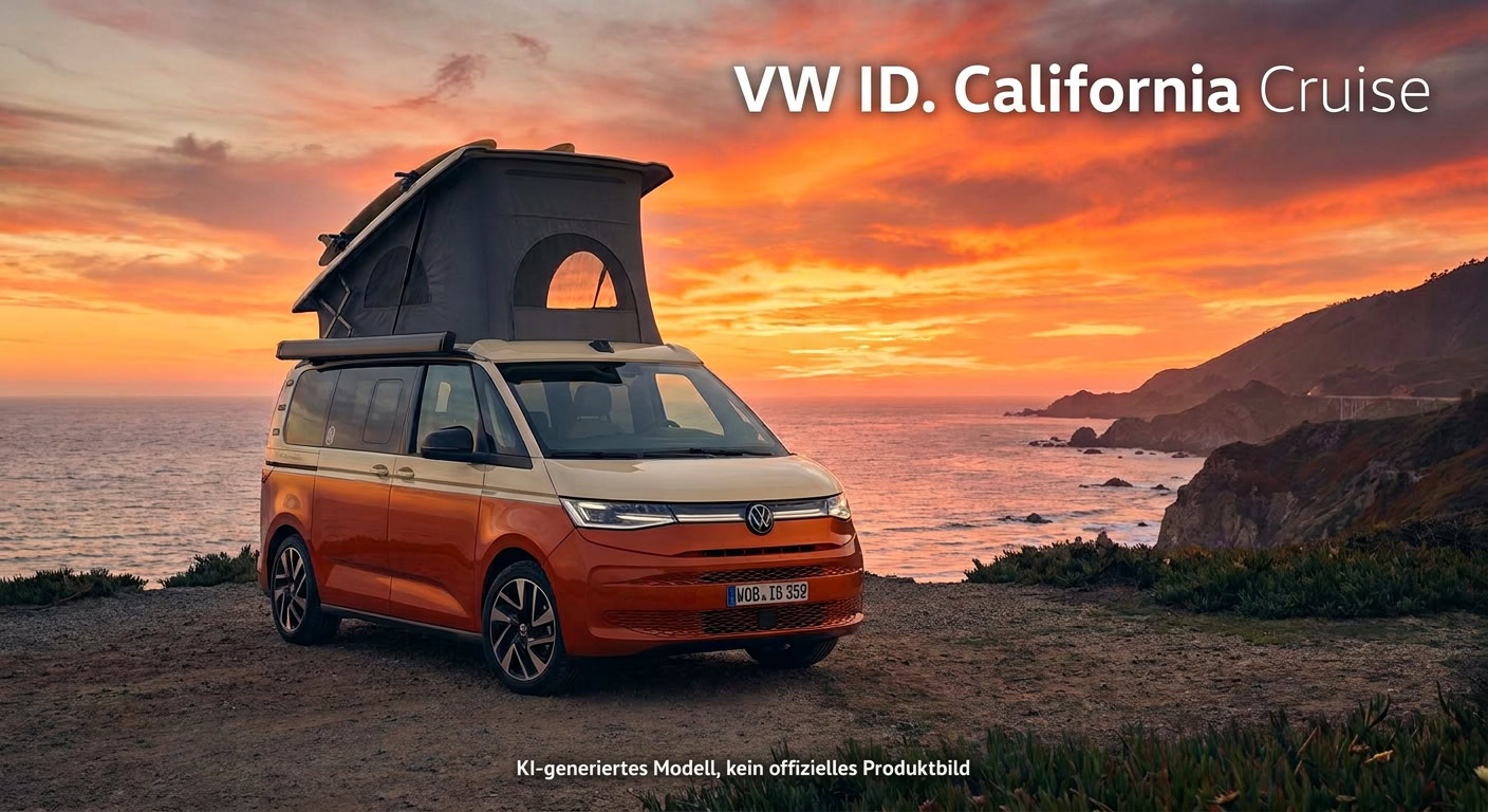 VW ID. California Cruise: Wird der elektrische Bulli endlich ein echter Camper? 6 VW ID. California Cruise: Wird der elektrische Bulli endlich ein echter Camper?